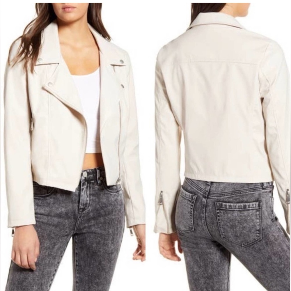 Vigoss Nylon Moto Biker Jacket/Beige/Size Large/NWT